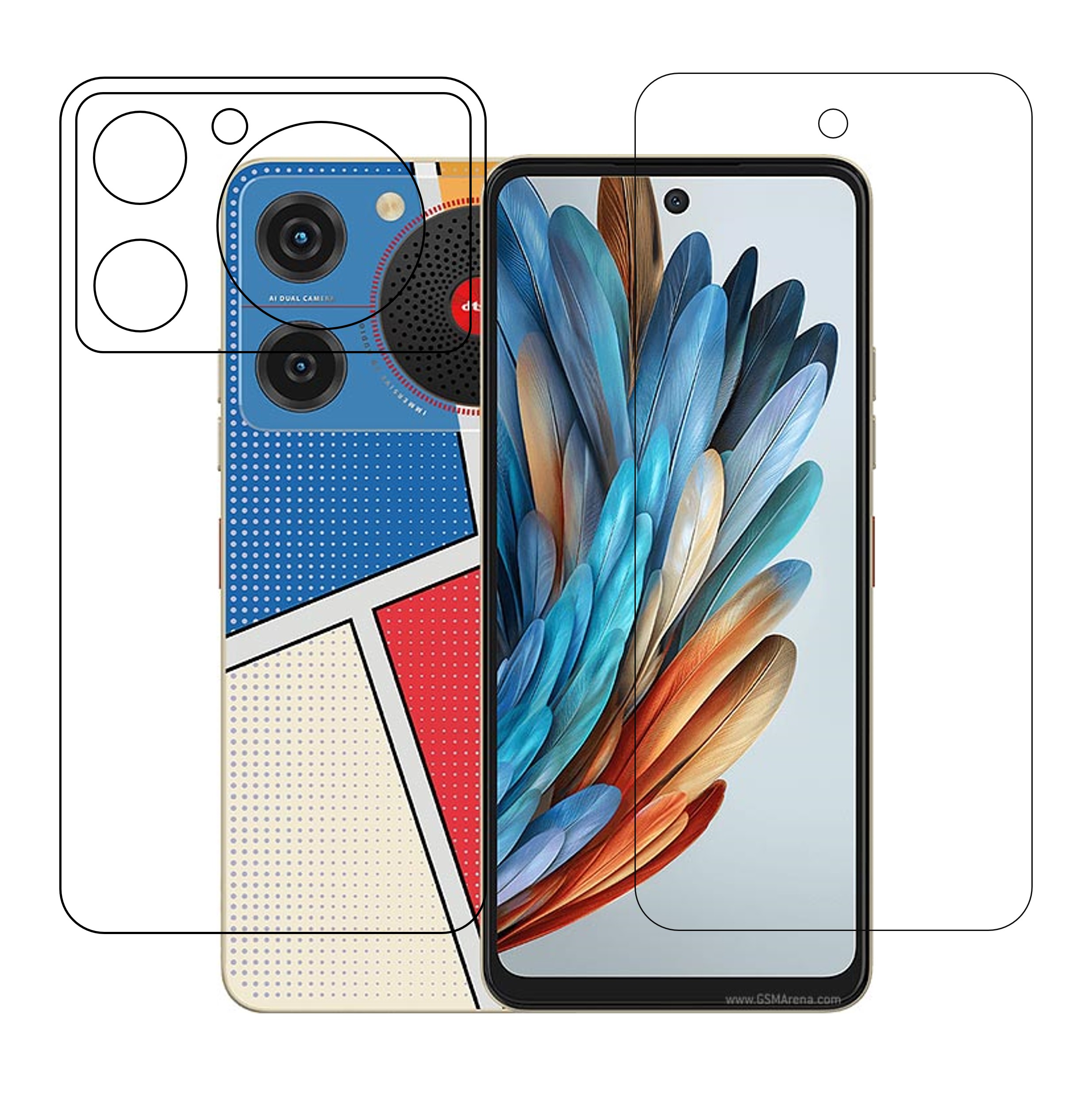 ZTE nubia Music (Front & Back) 9H Protective Flexible Compatible Mobile Screen Protector